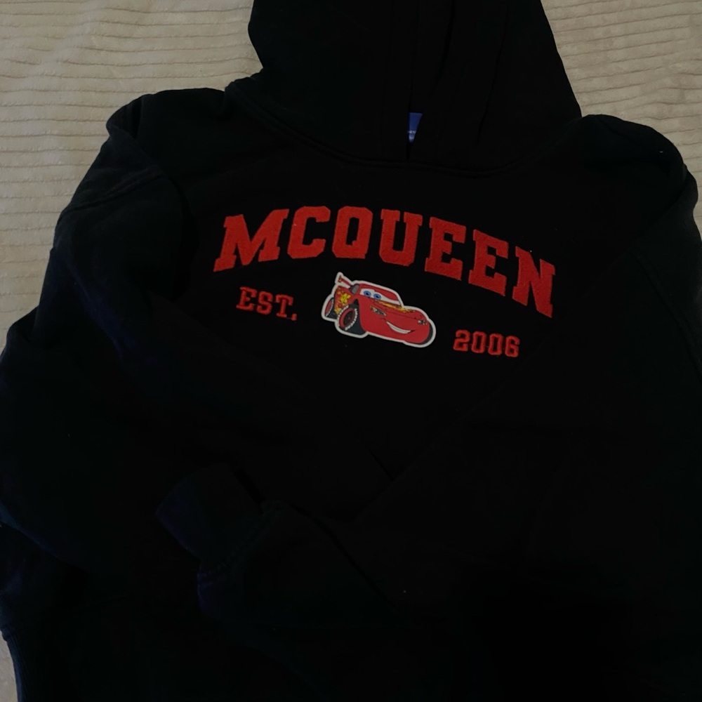 McQueen Black Hoodie Sweater for Women